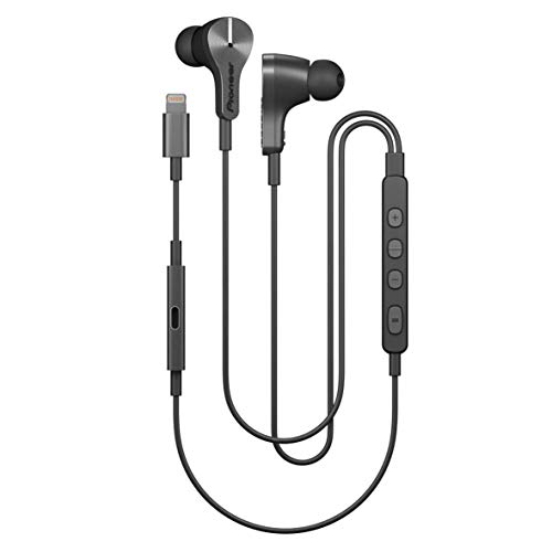 Pioneer Rayz Plus - Auriculares con Cable Lightning, Color Grafito, 16 x 7 x 4 cm