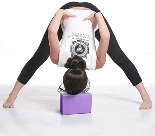 PIQIUQIU 2 Bloques de Yoga, Espuma de Eva Antideslizante de Alta Densidad para Yoga, Pilates, Ejercicio, Entrenamiento, Fitness y Gimnasio