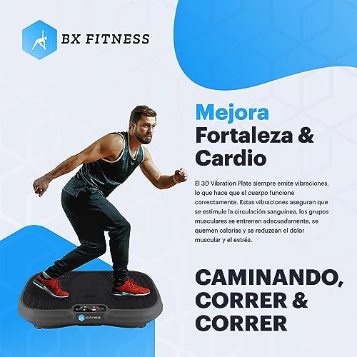 Plataforma Vibratoria Fitness 3D - BX Fitness (Negro)