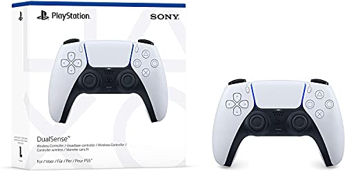 PlayStation - Mando Inalámbrico DualSense | Mando Original Sony para PS5 con Retroalimentación Háptica y Gatillos Adaptativos - Color Blanco