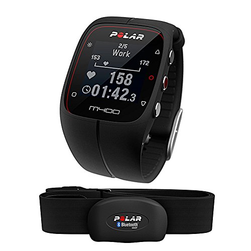 Polar M400 - Reloj de entrenamiento con GPS integrado y registro de actividad, color negro
