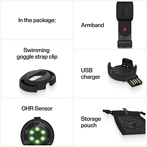 Polar Verity Sense - Brazalete óptico con monitor de frecuencia cardíaca para cualquier deporte y ejercicio, ANT+, Bluetooth dual, modo de natación, compatible con Peloton, Zwift y otras aplicaciones