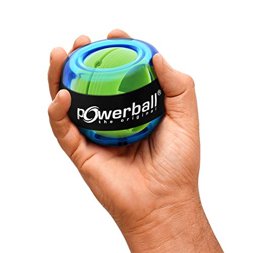 Powerball Basic para Ejercicio y fitness, Color Azul Transparente