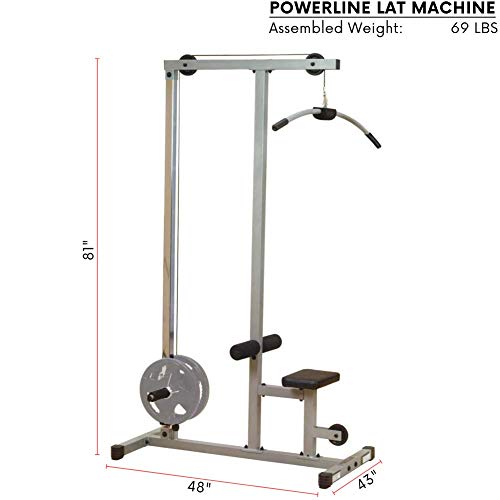Powerline - Máquina de musculación (para tren superior), color gris
