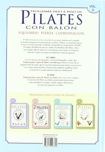 PROGRAMA PASO A PASO DE PILATES CON BALÓN. Libro y DVD.