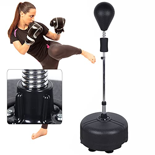 Punching Ball Saco de boxeo Punching Ball para adultos Entrenador de boxeo con soporte ajustable en altura para fitness y entrenamiento de 120 cm-160 cm