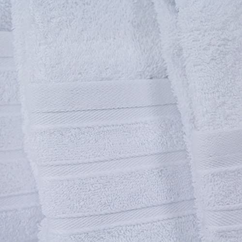 Purpura Home Toallas Colección 500gr. algodón Peinado Toallas de baño | Manos, Cara, Gimnasio y SPA (Blanco, Sabana 100X150)