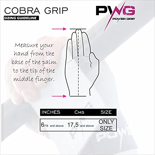 PWG Power Grip - Callera Cobra sin Dedos, con muñequera de 6cm. Crosstraining Funcional WOD