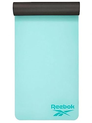 Reebok Azul Esterilla de Yoga de Doble Cara de 6mm, Unisex-Adult
