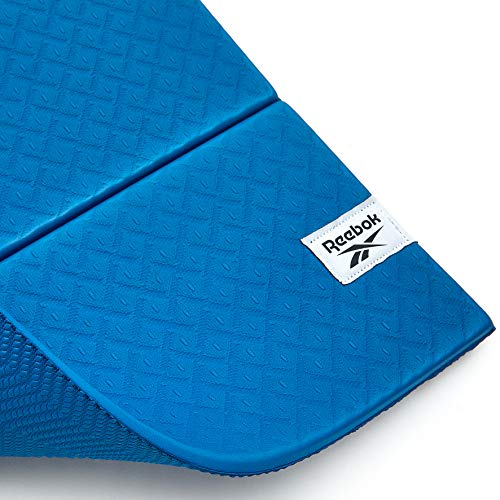 Reebok Colchoneta de yoga plegable, 6 mm - Azul