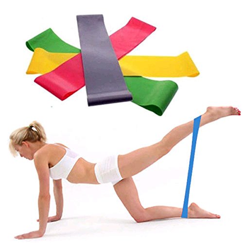 Resistance Band Loop LatexFor Yoga DailyWomen Mancuernas Ajustables Opiniones (As shown, One Size)