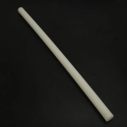 Resistente al desgaste Flexibilidad Plástico Redondo Varilla de nylon Barra blanca 20/35mm Diámetro 500mm Longitud(01)