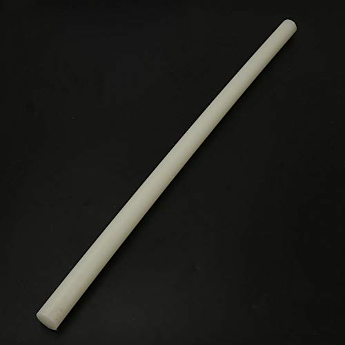 Resistente al desgaste Flexibilidad Plástico Redondo Varilla de nylon Barra blanca 20/35mm Diámetro 500mm Longitud(01)