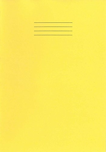 RHINO F12M A4 48 Página Papel Tinted Ejercicio Libro - Amarillo/Crema (paquete de 10)