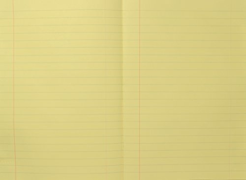 RHINO F12M A4 48 Página Papel Tinted Ejercicio Libro - Amarillo/Crema (paquete de 10)