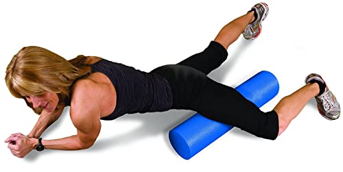 Rodillo de masaje de espuma de fisioterapia, para pilates, Yoga, fitness, gimnasio, recuperación de dolores musculares - elección de colores (AZUL)