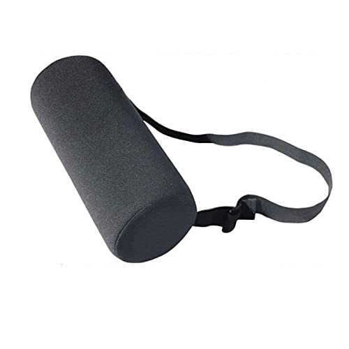 Rodillo lumbar, cojín de apoyo lumbar de esponja, almohada de apoyo lumbar para respaldo inferior y apoyo espinal, para asiento de coche, silla de hogar/oficina