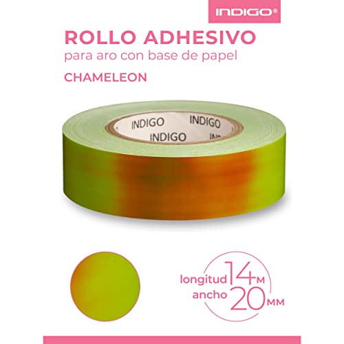Rollo Adhesivo para Gimnasia Rítmica CHAMALEON INDIGO 20mm*14m (Limon)