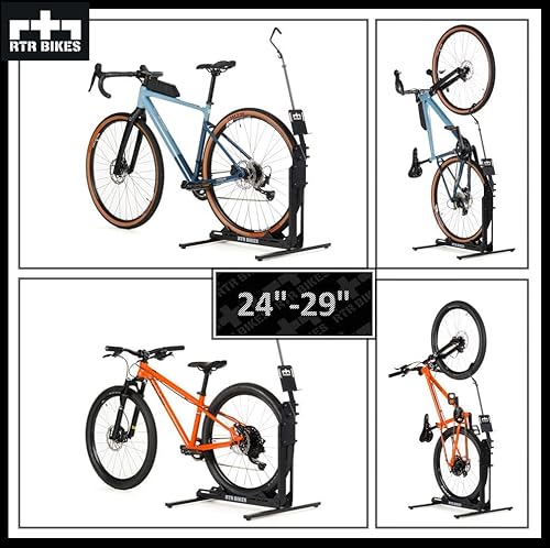 RTR Bikes Brutus UP Pro Professional - Soporte de Bicicleta Independiente - Ideal para tu Garaje, casa o Tienda de Bicicletas