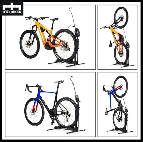 RTR Bikes Brutus UP Pro Professional - Soporte de Bicicleta Independiente - Ideal para tu Garaje, casa o Tienda de Bicicletas