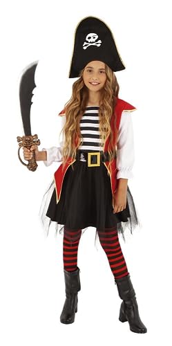 Rubies Pirates of Seven Sea - Disfraz Piratesa Tutu infantil, Talla M 5-7 años ( S8614-M)
