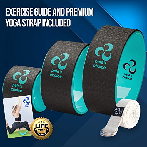 Rueda de Yoga 3 Pack - Pierde Peso y Ponte en Forma con la Yoga Wheel I Kit de Yoga de 3 Unidades I Yoga en Casa I Mejora la Postura