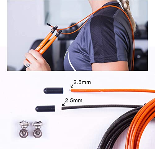 Ryher Cuerda para Saltar Kit - Comba Crossfit, Fitness y Ejercicio (Naranja)