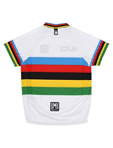 Santini UCI World Champion Design - Camiseta de Manga Corta para niños pequeños, Multicolor, Talla única