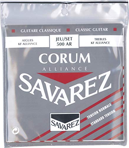 Savarez 656077 - Cuerdas para Guitarra Clásica Alliance Corum 500AR Juego Tensión standard roja