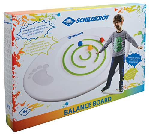 Schildkröt Balance Board para Niños, Tabla Laberinto de Bolas Integrado, Combina Entrenamiento del Equilibrio y Diversión, a Partir de 4 Años, 970137