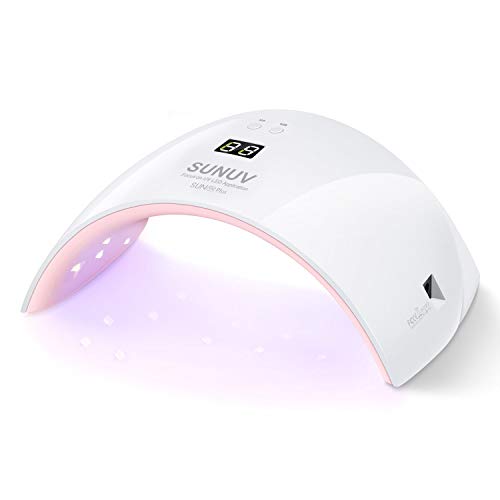Secador de uñas LED ultravioleta SUNUV gel Nail light, UV Nail Light 30s / 60s cronómetro, pantalla lcd, adecuado para todos los geles, para salones familiares de arte de manicura/pedicura