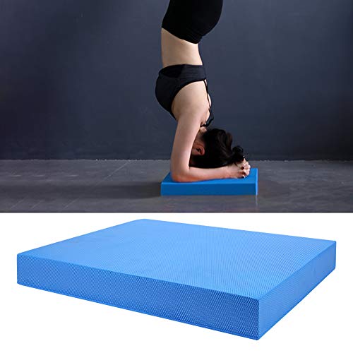 SHYEKYO Almohadilla de Yoga, Colchoneta de Ejercicios Material TPE Multifunción para Ejercicio Físico(S, Azul)