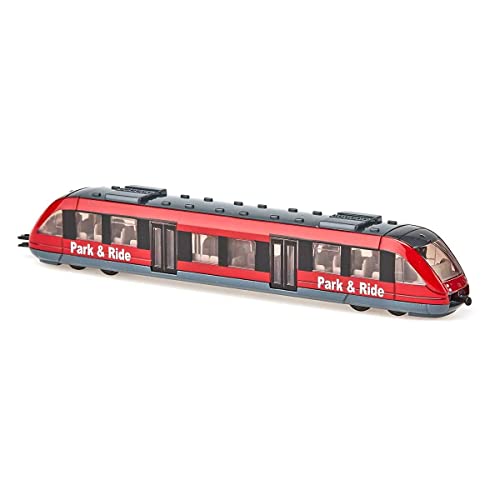 siku 1646, Tren de cercanías, Metal/Plástico, 1:87, Rojo, Combina con otros juguetes SIKU