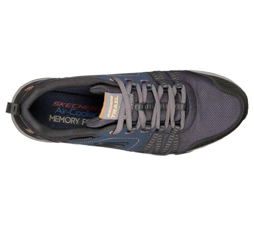 Skechers ESCAPE PLAN, Zapatillas para Hombre, Blue (Navy/Orange), 45 EU