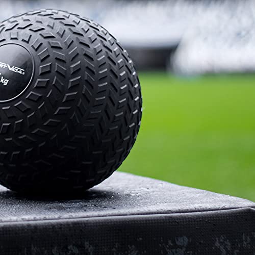 Slam Ball - Balón medicinal de goma, peso 2-8 kg, con superficie de agarre, diámetro de 23 cm, antideslizante, pelota de entrenamiento deportiva (8 kg)
