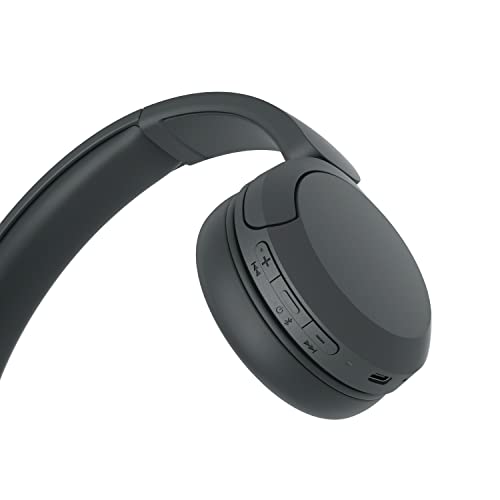 Sony WH-CH520 Auriculares Inalámbricos Bluetooth, hasta 50 Horas de Autonomía con Carga Rápida y Estilo Diadema, Negro