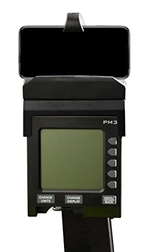 Soporte para teléfono inteligente diseñado para máquina de remo Concept 2, monitor PM3, monitor PM4, soporte para teléfono de silicona con adaptador compatible con monitores Concept2 Pm3 y Pm4
