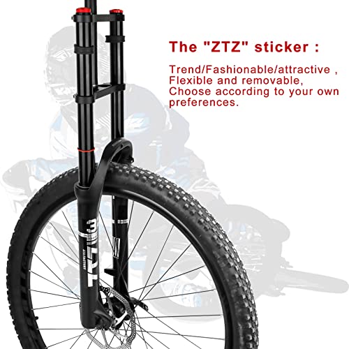 splumzer [EU Stock Horquilla MTB,Horquilla de Suspensión de Bicicleta 26" 4.0 para Bicicleta de Montaña Air Double Shoulder Downhill Rappel Amortiguador MTB/QR/Am