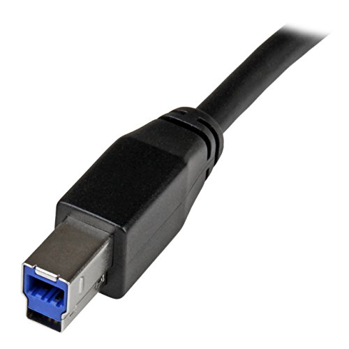StarTech.com USB3SAB5M - Cable Activo USB 3.0 SuperSpeed de 5 Metros (5 Gbps), Negro