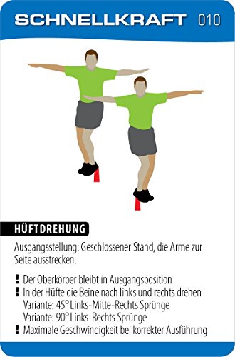 Stop! Fitness SAQ Serie - Tarjetas de entrenamiento (66 x 100 mm, con caja de plástico)