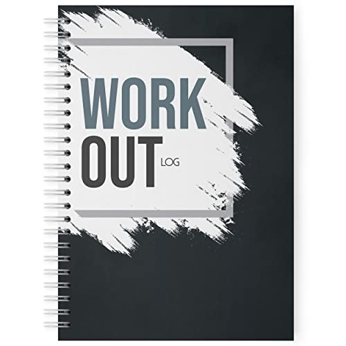 Strivee Libro de registro de entrenamiento | Planificador de rutina de gimnasio | Plan de ejercicios de entrenamiento con pesas (negro)