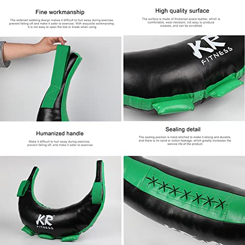 Sunelate 5-20KG Bag Cuero Duradero Vacío para Fuerza Fitness Ejercicio Boxeo Sandbag