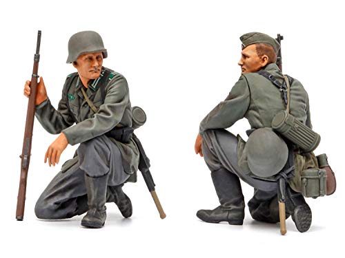 Tamiya- Militär Juego de infantería Alemana (Mediados de la Segunda Guerra Mundial) 1:35 Kit de Modelo de plástico 35371, Multicolor (35371-000)