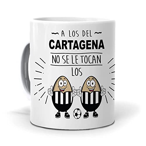 Taza A los del Cartagena no se le tocan los huevos. Cerámica AAA - 350 ml.