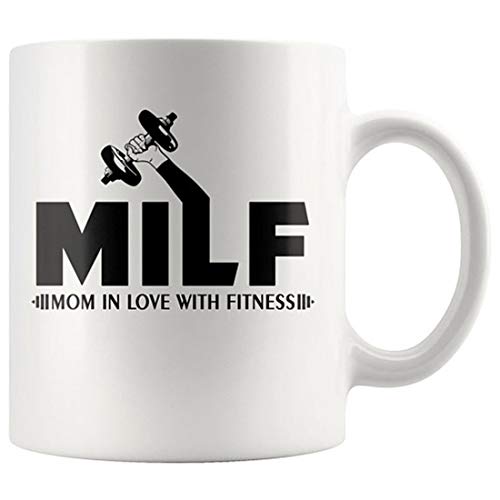 Taza de café de Milf, regalo para Milf, taza de Milf, taza sarcástico, regalo de la madre del ejercicio de la madre, taza de café Crossfit de la aptitud de la aptitud de la aptitud de la aptitud