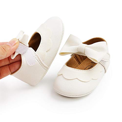TMEOG Zapatillas Bebe Suave Aacogedor Zapatos Bebe Primeros Pasos Suela de Goma Antideslizante Zapatos Bebe Niña Niño 0-18 Meses