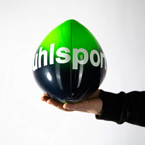 uhlsport reflex ball, balón de entrenamiento especial para porteros y futbolistas, balón de práctica para entrenar reflejos y reacciones, verde/azul marino
