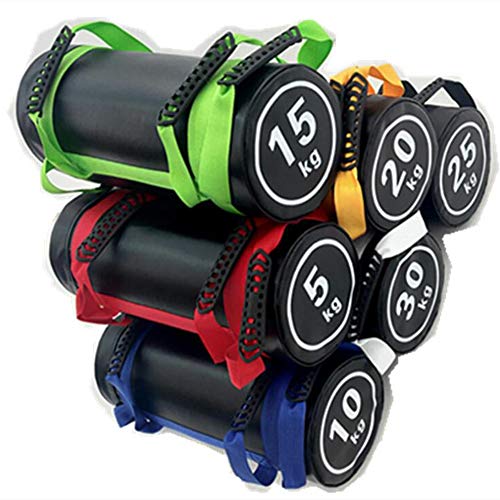 UOBEKETO Fitness Sandbag Entrenamiento de Levantamiento de Pesas Sandbag Kettlebells con Bolsas de Soporte de Peso PVC Bolsa de Arena de Peso Ajustable con Asas