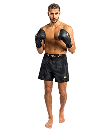 VENUM Pantalones Cortos de MMA Razor, Hombre, Negro/Oro