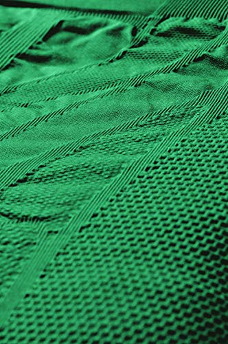 VibroShield Pantalones de compresión Hombres Cortos, Shorts, con 18 estructuras de Tela, Tela Funcional de 2 Capas, Cintura con cordón (Verde, XL)